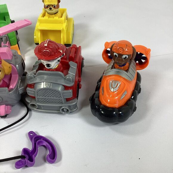 Paw Patrol Vehicle Action Toy Lot Set Of 6 - Picture 3 of 8